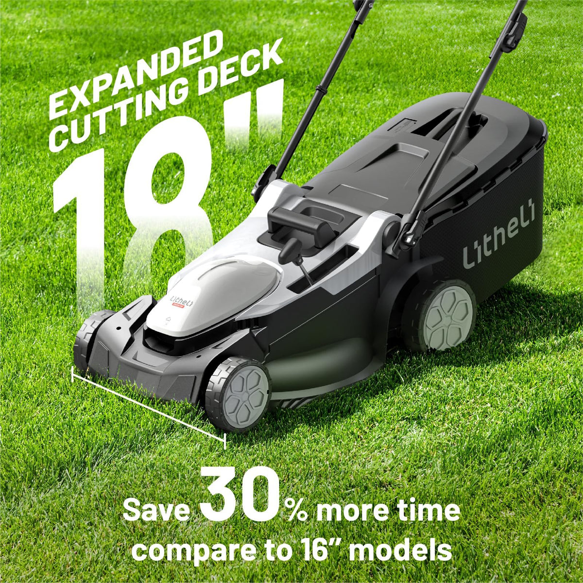 18" Cordless Electric Self Propelled Lawn Mower O5631