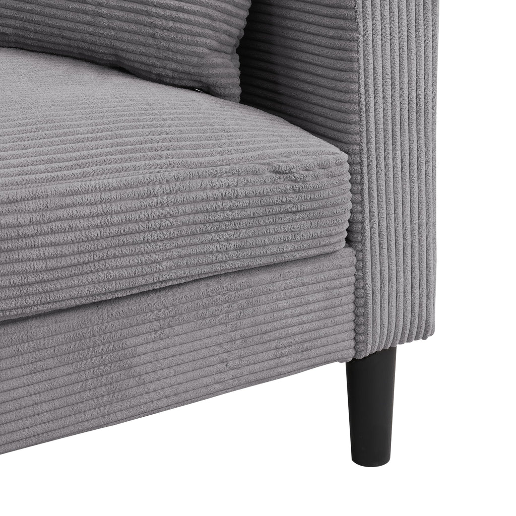 Light Gray Upholstered Loveseat Sofa X680