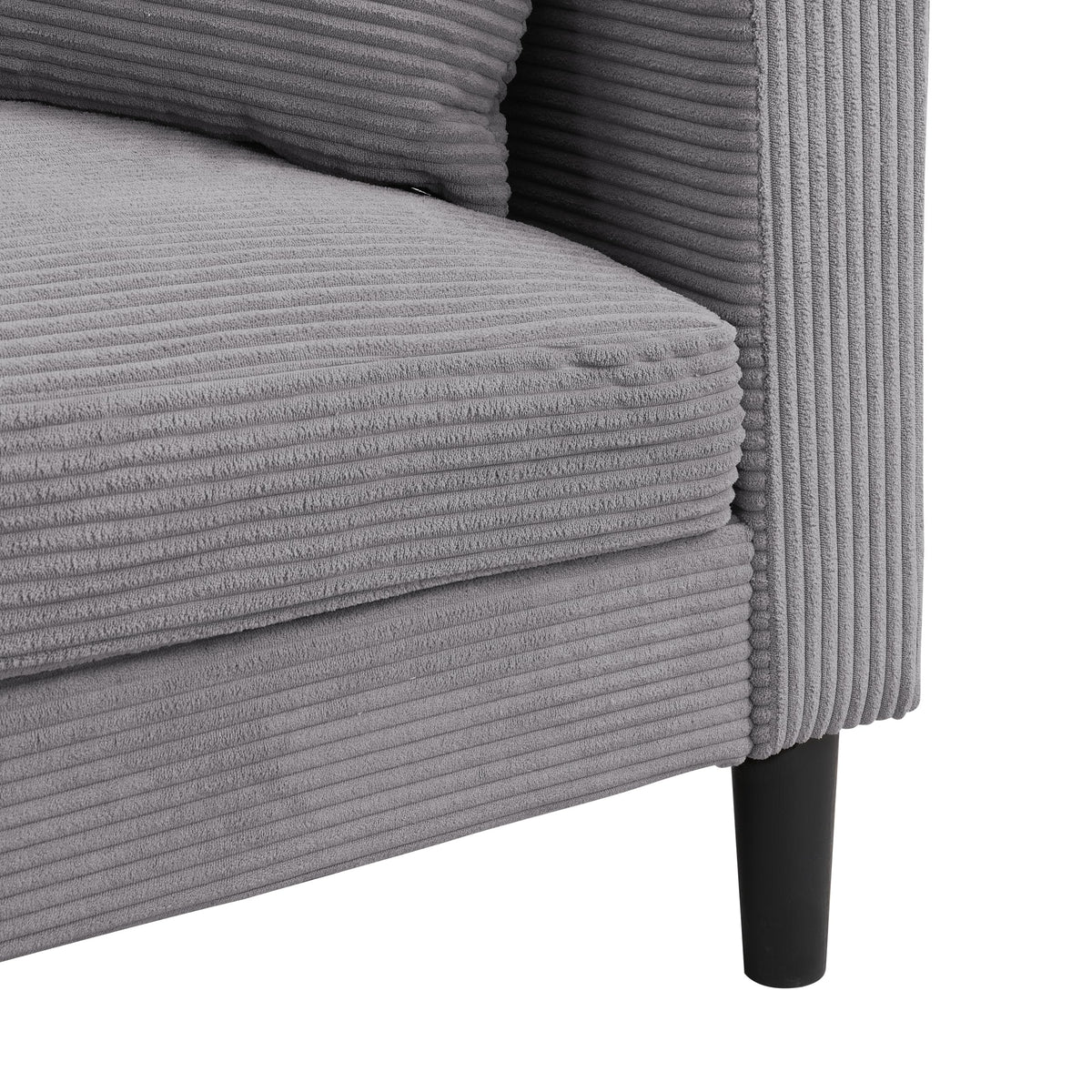 Light Gray Upholstered Loveseat Sofa X680