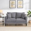 Light Gray Upholstered Loveseat Sofa X680