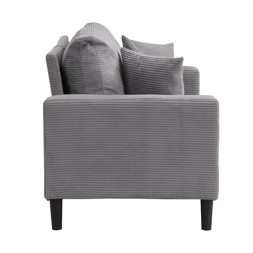 Light Gray Upholstered Loveseat Sofa X680