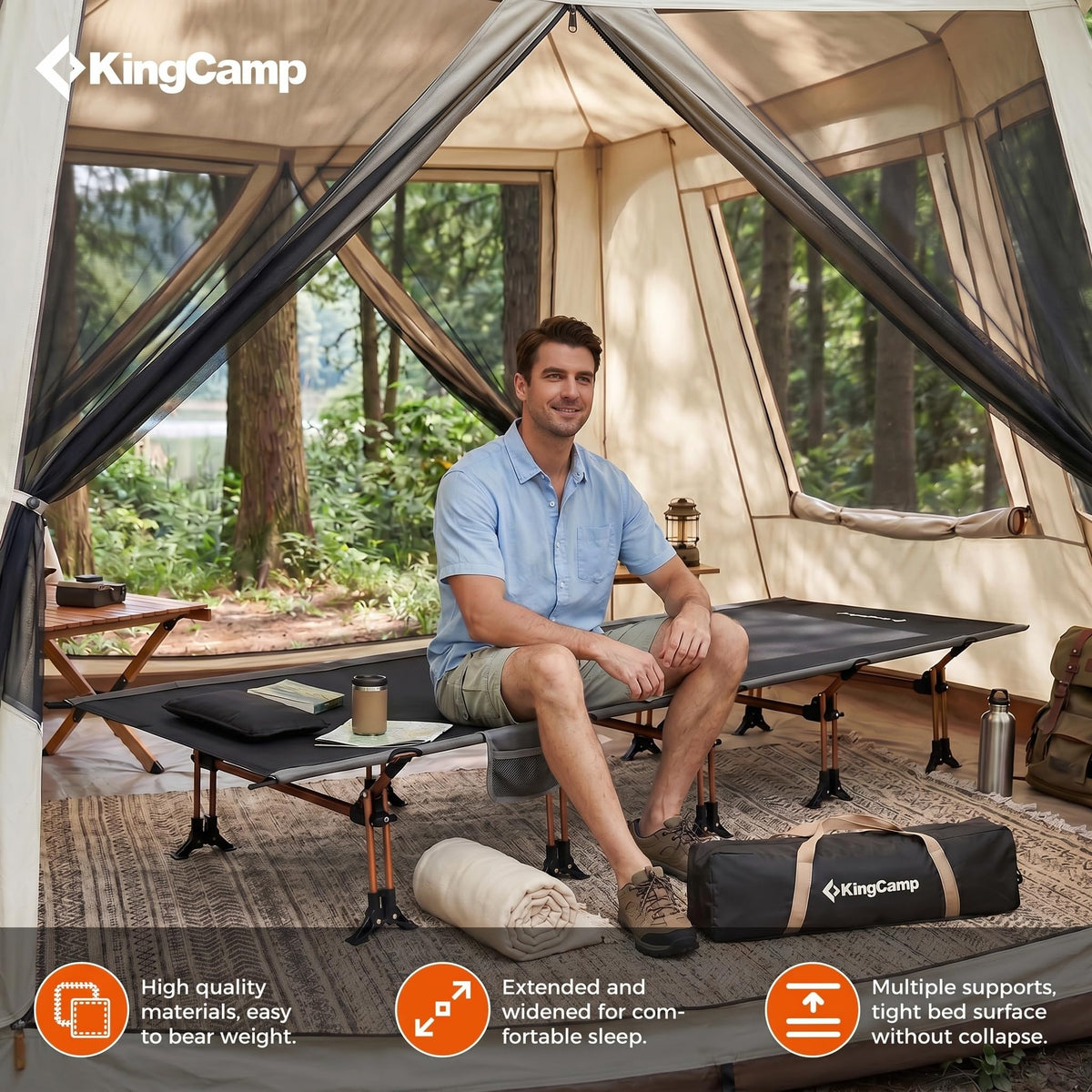 Lightweight Camping Cot J3055