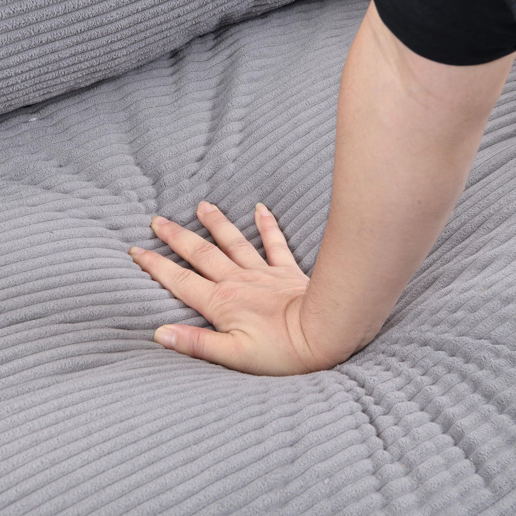 Light Gray Upholstered Loveseat Sofa X680