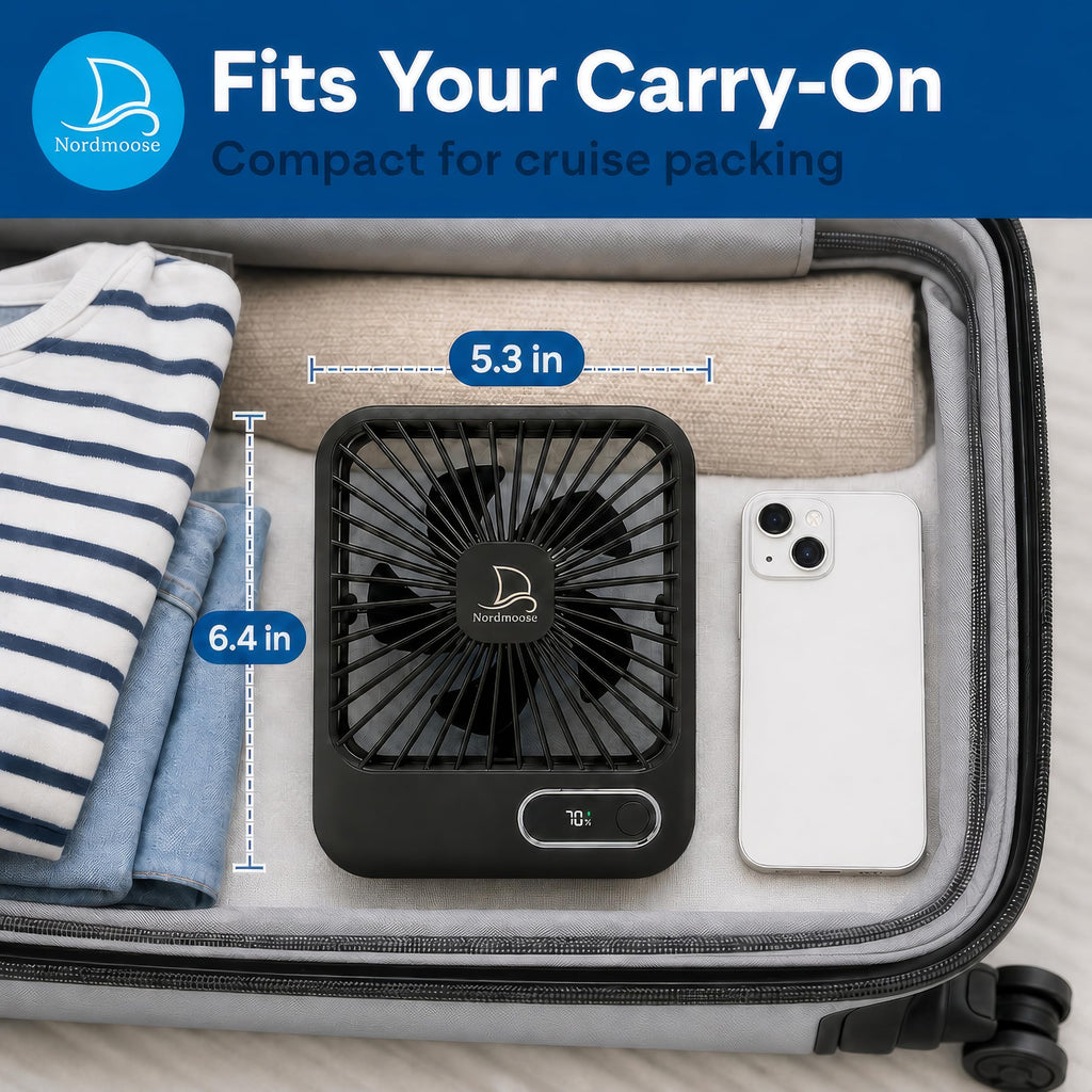 Portable USB Rechargeable Fan with Magnetic Hook E1358