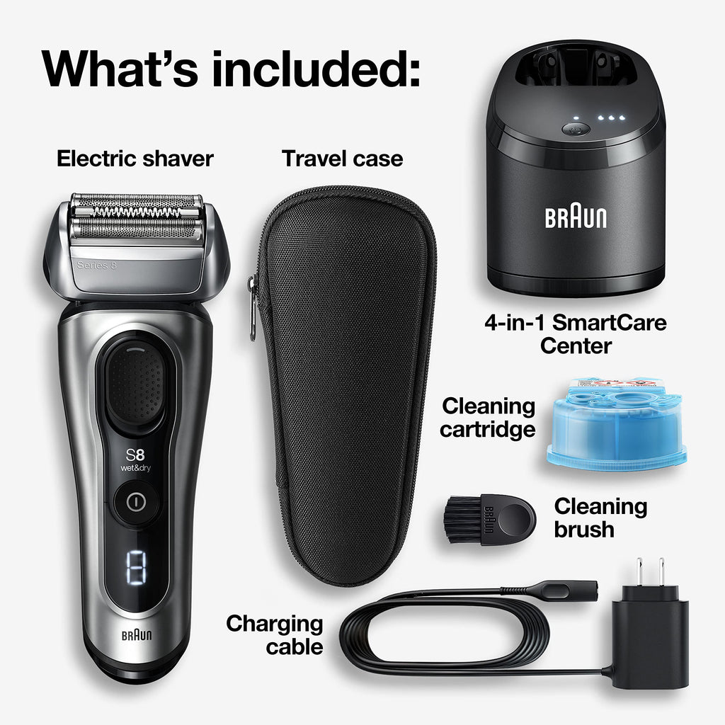 Electric Foil Shaver with Precision Beard Trimmer S438